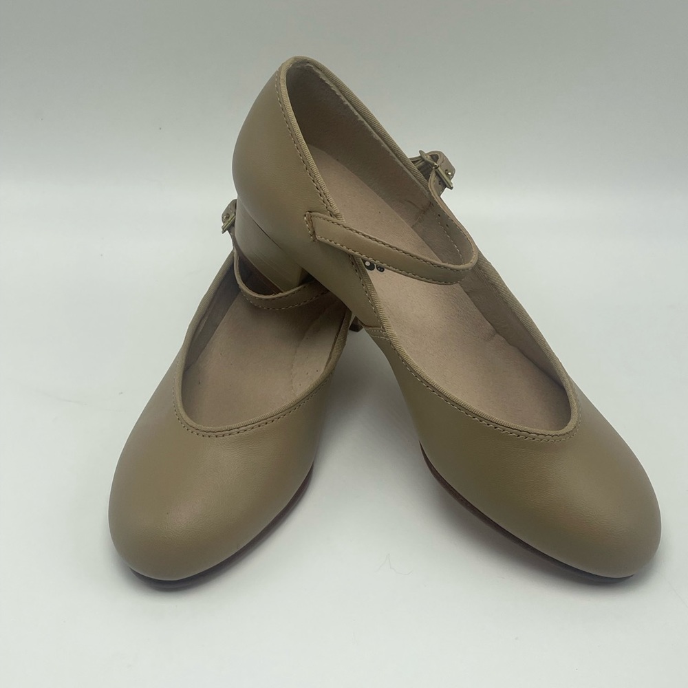 Capezio 450 character shoe tan leather women's 5 W